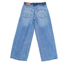 Lt Wash Wideleg Denim With Contrast Light Wash-3