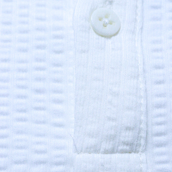 White Jacquard Polo Shirt White