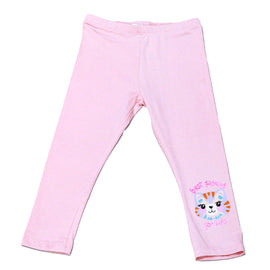 Pink Cat Placement Leggings