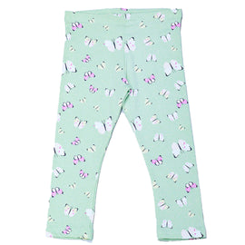 Green Butterfly Aop Leggings