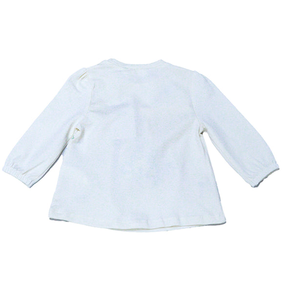 Ivory Front Embroidery Knit Blouse