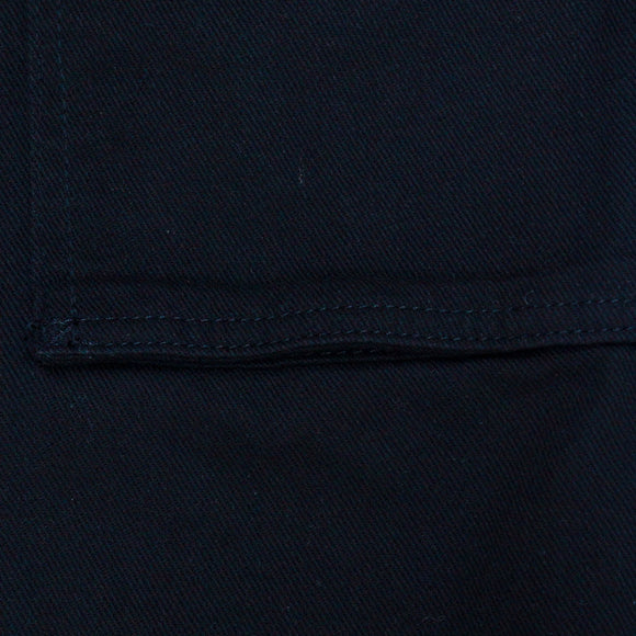 Black Cargo Twill Pocket Black