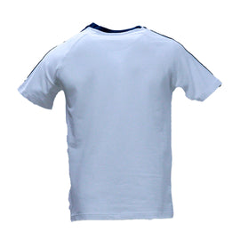 White T Shirt With Shoulder Tape White - 0