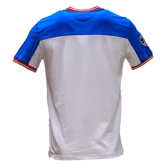 White T Shirt With Y D Rib And Chest Logo White