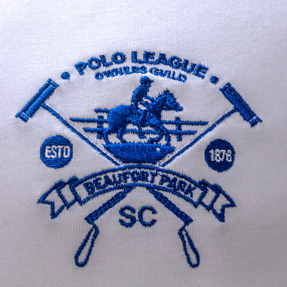 White T Shirt With Y D Rib And Chest Logo White