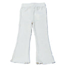 Cream Flared Trousers-3
