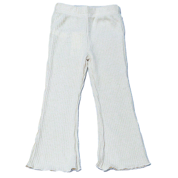 Cream Flared Trousers