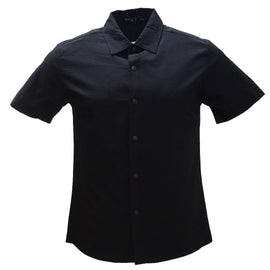 Black Short Sleeves Shirt White Xx