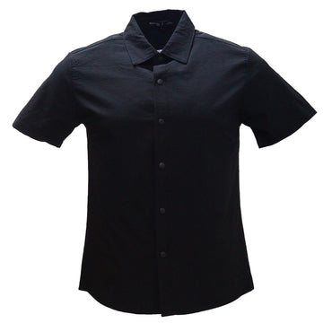 Black Short Sleeves Shirt White Xx