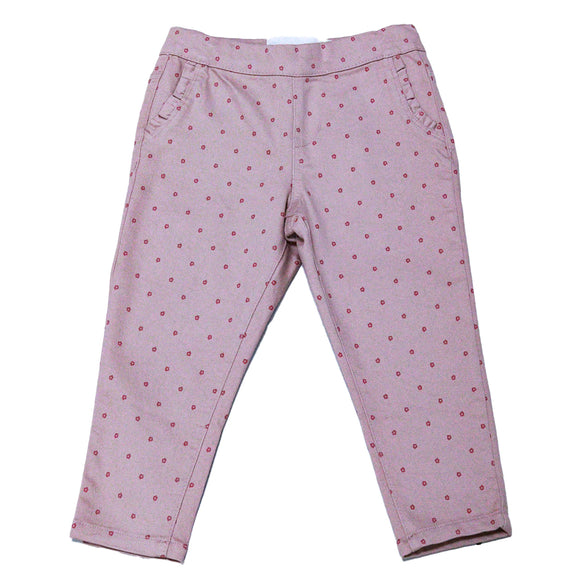 Pale Pink Aop Slim Fit Denim Jeans