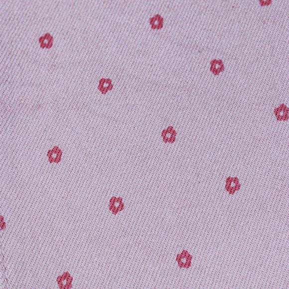 Pale Pink Aop Slim Fit Denim Jeans