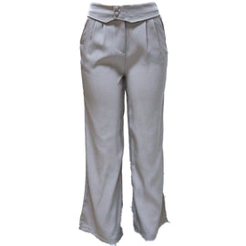 WAISTBAND DETAIL TROUSER PALE PINK