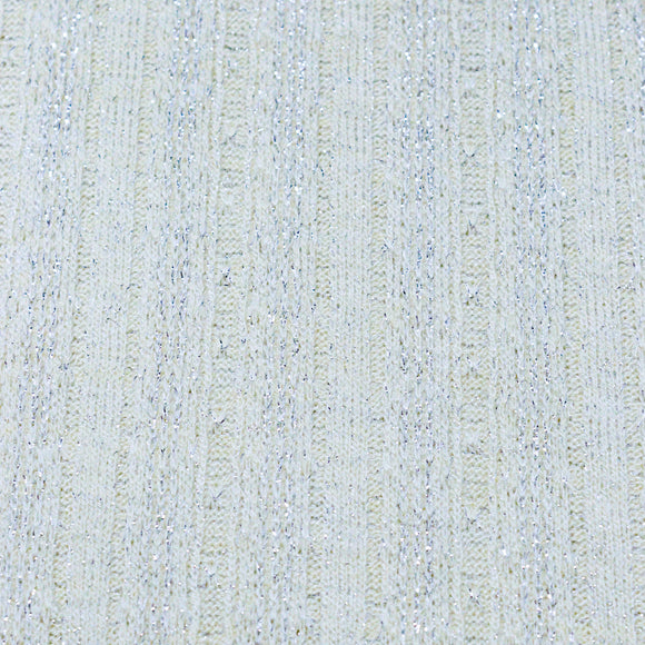 CREAM LUREX DROP SHOULDER RIB TOPS CREAM 8 9 YEARS