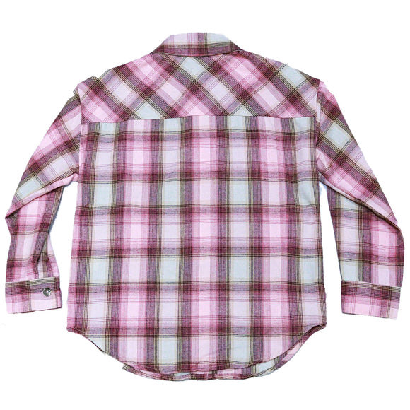 PINK PLAID SHIRTS ASSORTED 8 9 YEARS