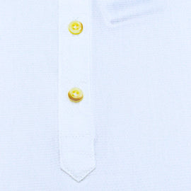 White Mandarin Collar Kurta Shirt - 0