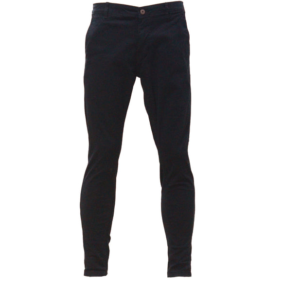 Black Chino Trousers Black 34