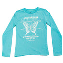 Teal L S Basic T-shirts Teal-1