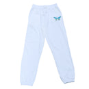 White Basic Track Pants White-1