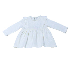 Ivory  Long Sleeves Plain Blouse