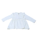 Ivory  Long Sleeves Plain Blouse-3