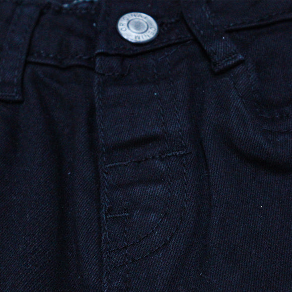 Black Basic Denim Black 3 6 Months