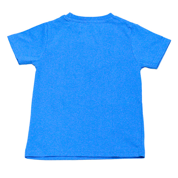 Blue Car Printed Short Sleeve T Shirt Blue