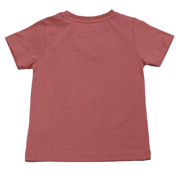 Orange Lion Printed Short Sleeve T Shirt