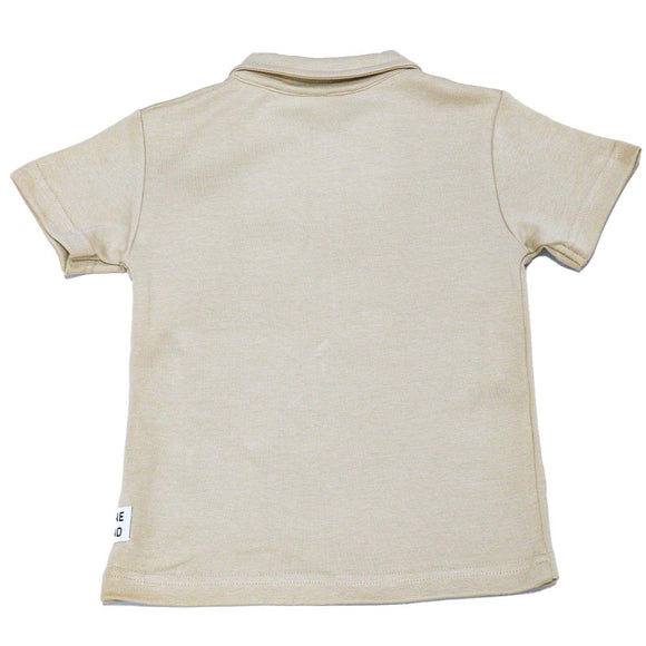 Biege Zipper Polo with Pant