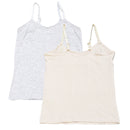 Beige Grey Melange 2Pcs Pack Vest Assorted-1