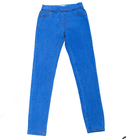 Girls Senior Basic Jegging Blue