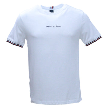 White Tipped T Shirt With Logo White REDTAG