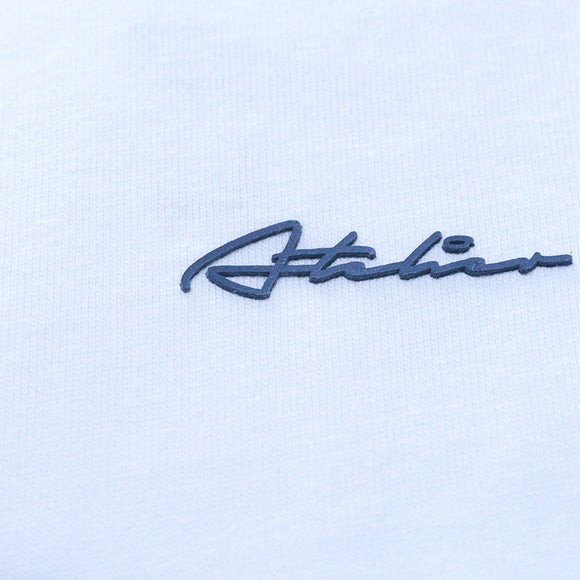 White Tipped T Shirt With Logo White