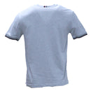 Grey Tipped T Shirt With Logo Mid Grey-3