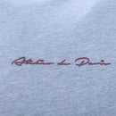 Grey Tipped T Shirt With Logo Mid Grey-2