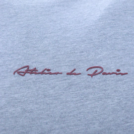 Grey Tipped T Shirt With Logo Mid Grey - 0