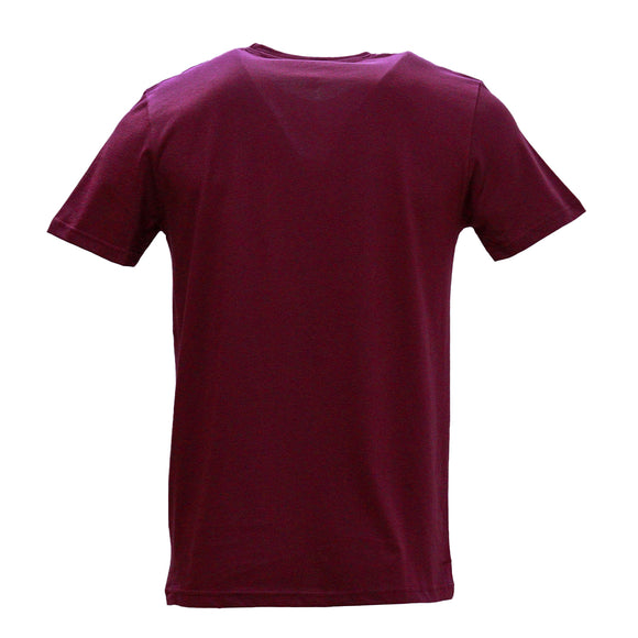 Maroon Crew Neck T Shirt Burgundy