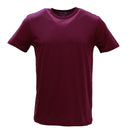 Maroon Crew Neck T Shirt Burgundy-1