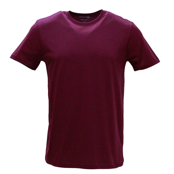 Maroon Crew Neck T Shirt Burgundy