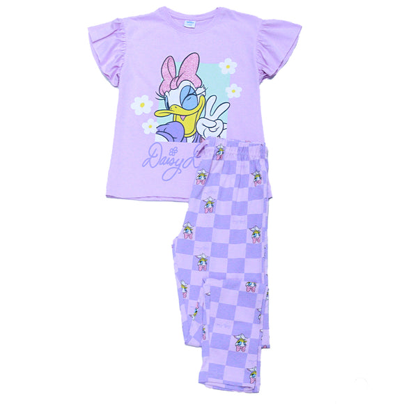 Purple Daisy S S Chr Pajama Sets Assorted