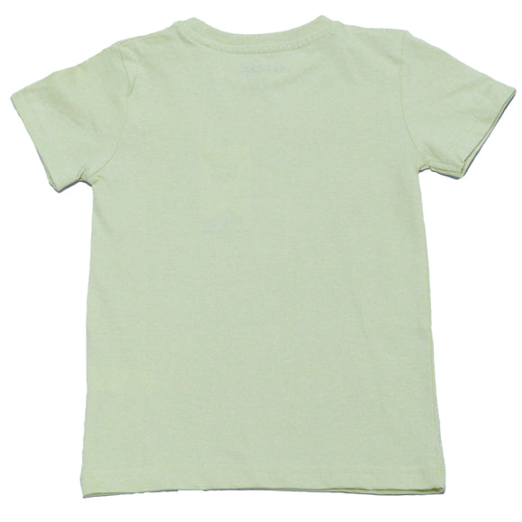 Pale Yellow Printed Short Sleeve T Shirt