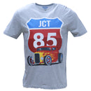 Grey Graphic T Shirt Mid Grey-2