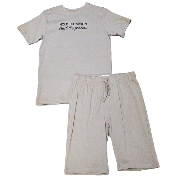 Beige Hold The Vision Nightsuit