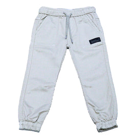 Beige Coloured Knitted Denim Jogger