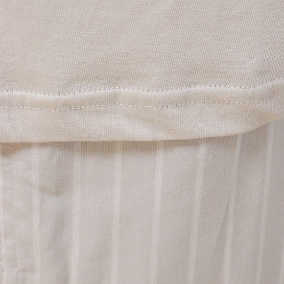 Beige T Shirt And Stripes Pyjama Set Beige Xx