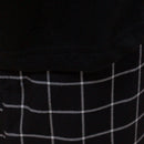 Black T Shirt And Stripes Pyjama Set Black X-2