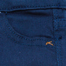 Navy 5 Pocket Coloured Denim-2