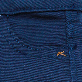 Navy 5 Pocket Coloured Denim - 0
