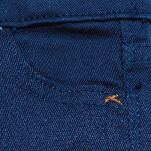 Navy 5 Pocket Coloured Denim