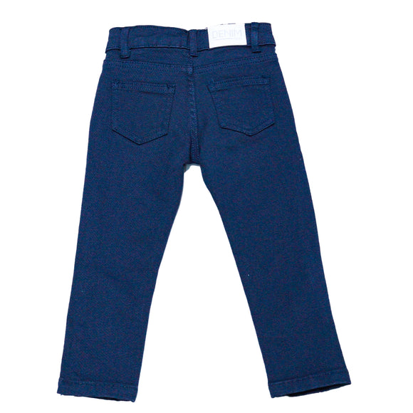 Navy 5 Pocket Coloured Denim