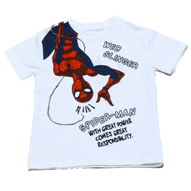 White Junior Boys Character Graphic - 0